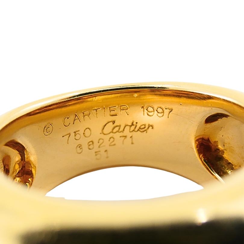 Cartier Nouvelle Vogue 18k Gold Dome Ring For Sale 5