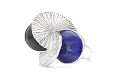 Cartier Nouvelle Vogue Ring with Lapis Onyx and Diamonds
