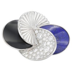 Cartier Nouvelle Vogue Ring with Lapis Onyx and Diamonds