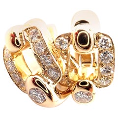 Nymphe-Diamant-Ohrringe aus Gelbgold von Cartier