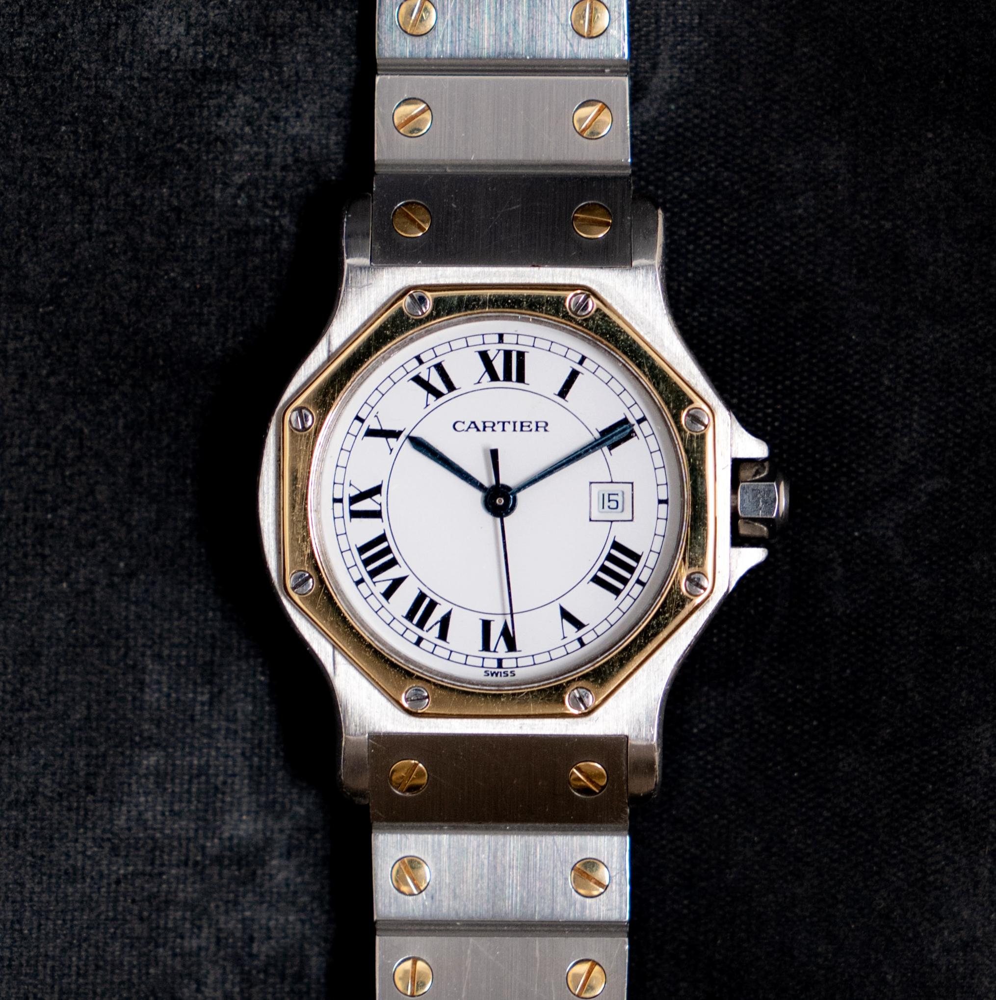 cartier octagonal watch