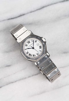 Cartier Octagon White Roman Dial Watch, 1980-90s