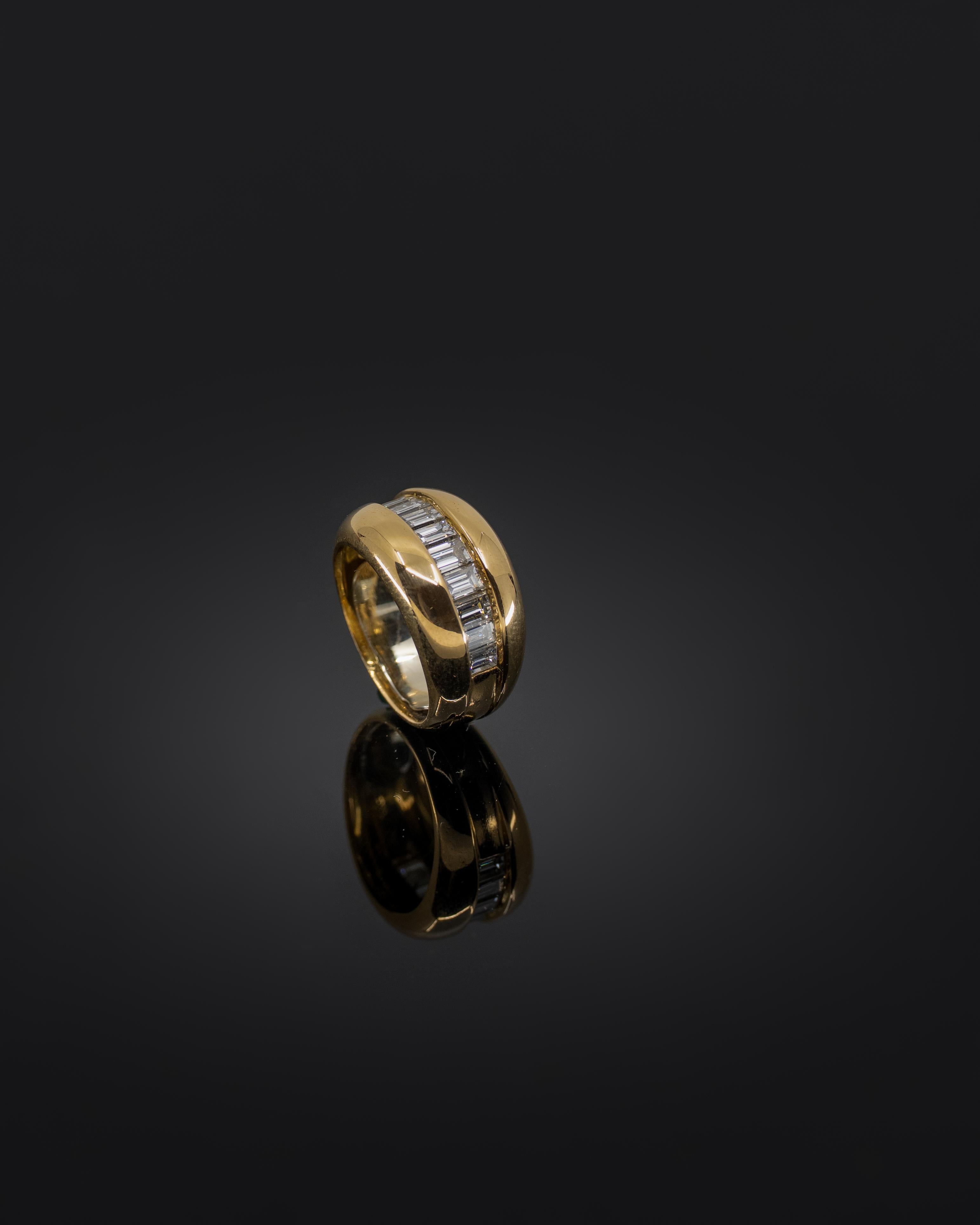 Baguette Cut Cartier Odin ring For Sale