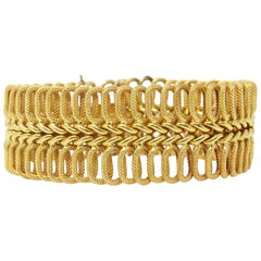 cartier italy Cartier of Italy 18k Yellow Gold Bracelet Circa 1970