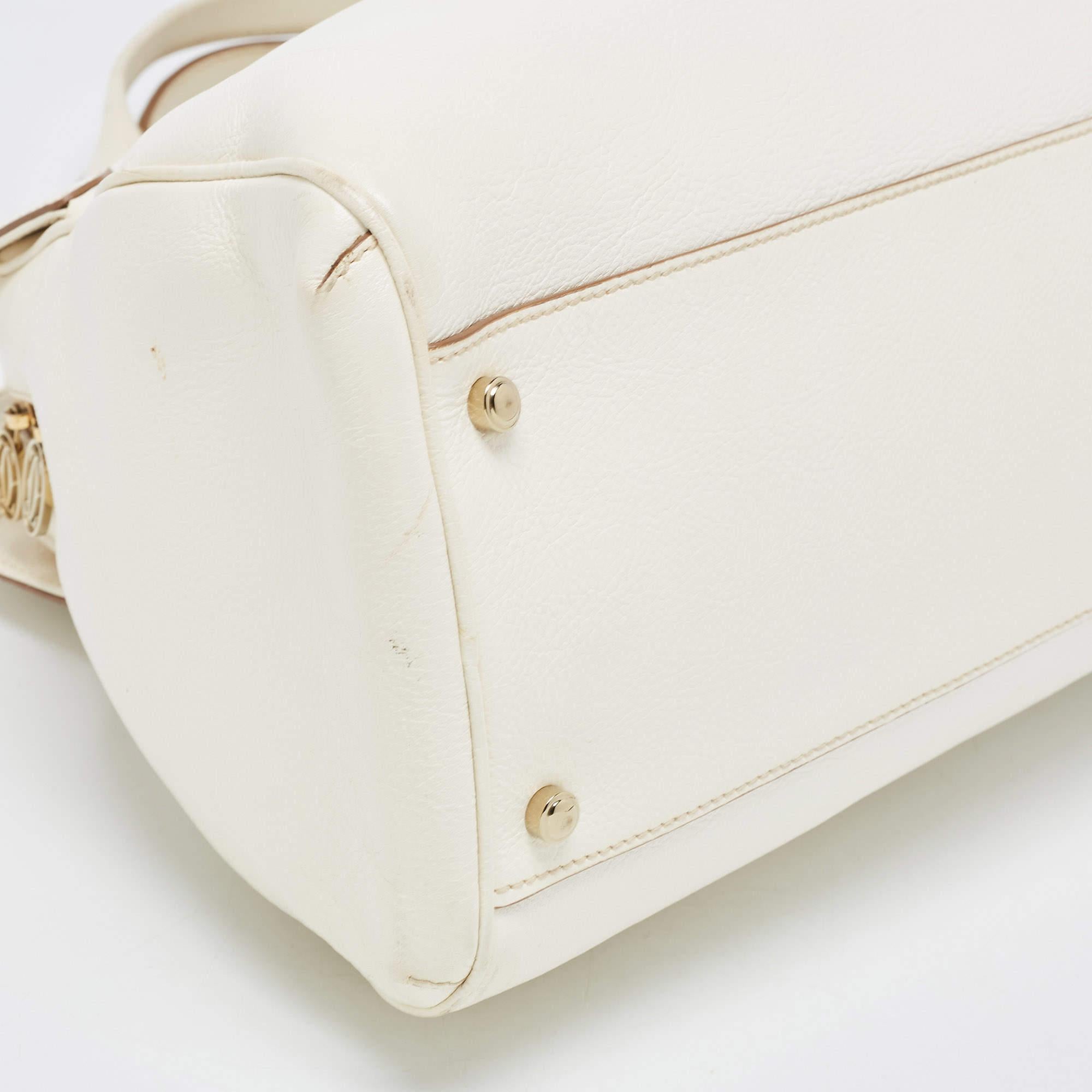 Cartier Off-White Leather Large Marcello de Cartier Bag 6