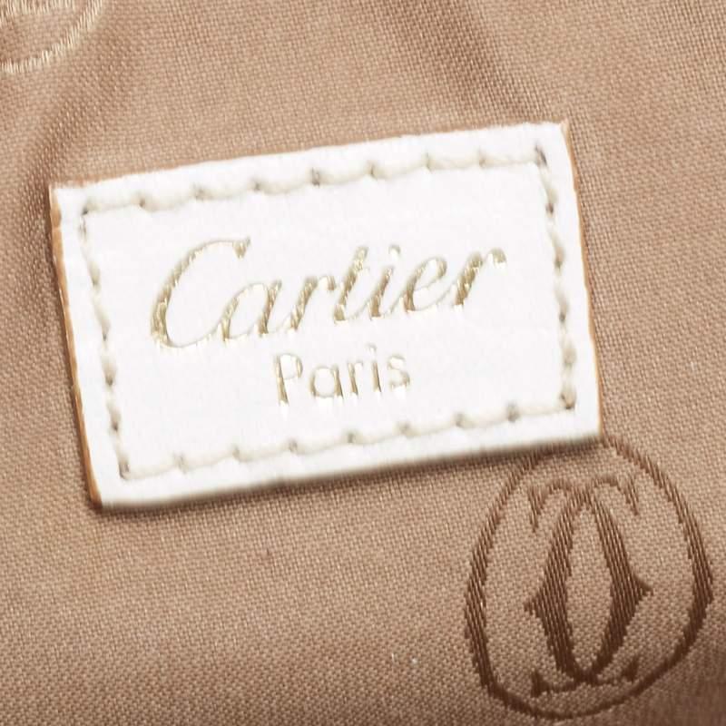 Cartier Off-White Leather Large Marcello de Cartier Bag 9