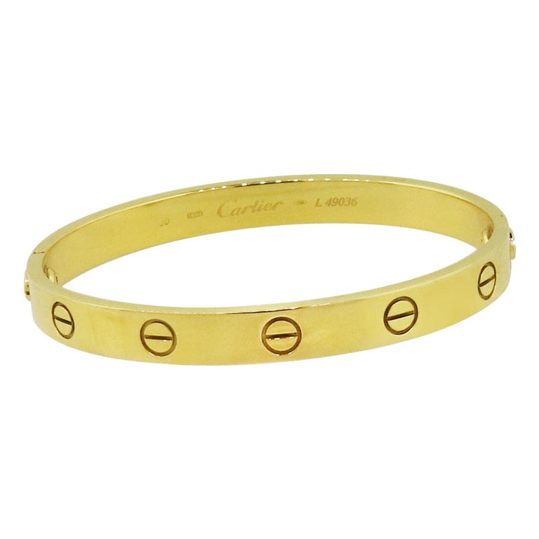 Cartier Old Style Love Bangle For Sale at 1stdibs