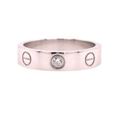Cartier One Diamond Love Ring in 18K White Gold