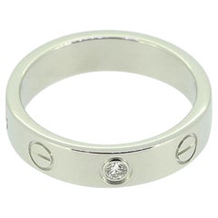 Cartier One Diamond Small LOVE Ring Misura H. H. 1/2 (47)