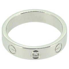 Anillo Cartier Un Diamante Pequeño LOVE Talla I 1/2 (48)