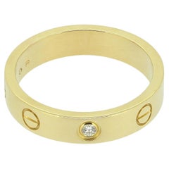 Cartier One Diamond Small LOVE Ring Size L (52)