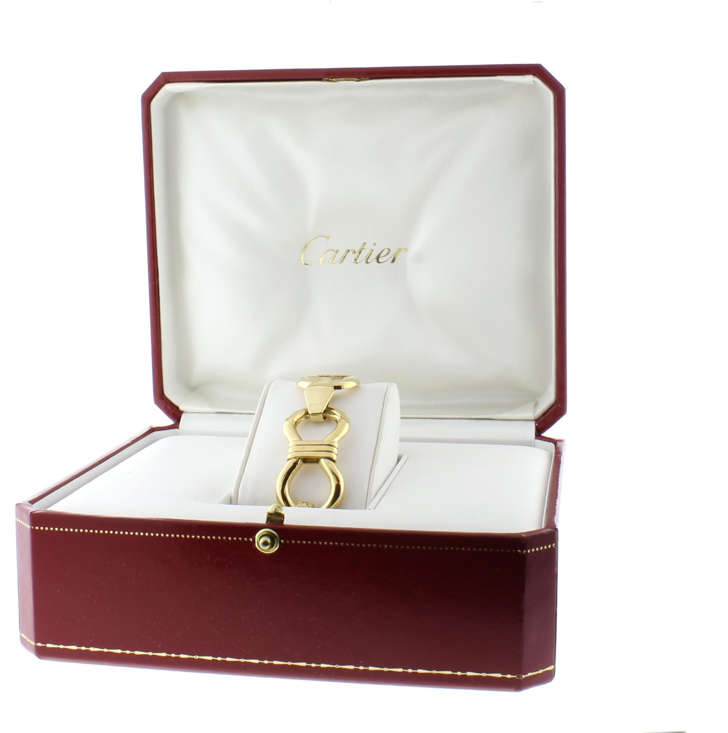 Women's or Men's Cartier Open Link Gold Bracelet