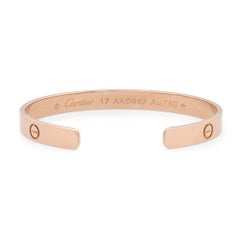 Cartier Open Love Bracelet 18k Rose Gold