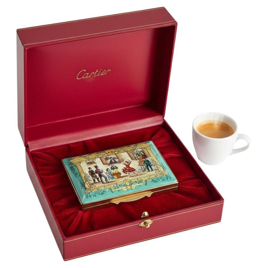 Limited Edition No. 55 of 250  Made in England  Original Cartier Case

A rare and elegant collector’s piece from Cartier’s prestigious Opera Collection, this limited-edition enamel box celebrates Georges Bizet’s Carmen, first performed at the