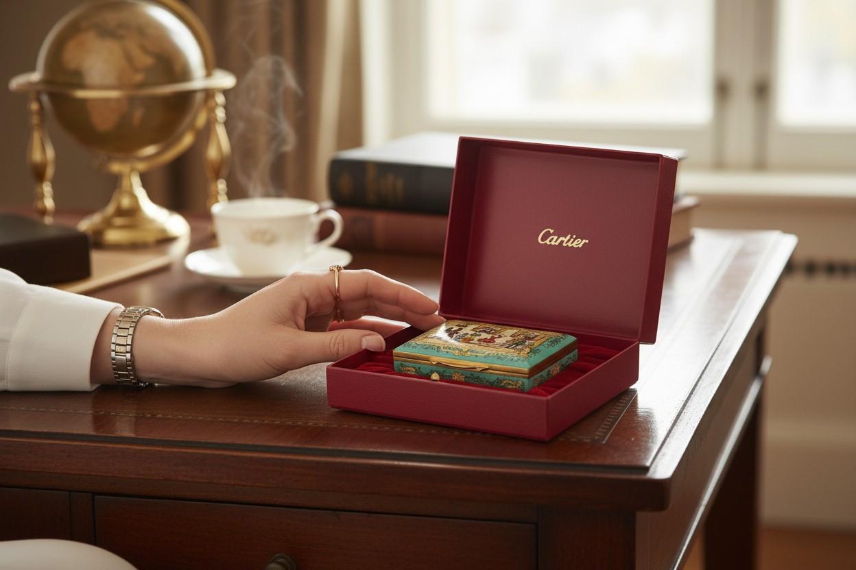 Cartier Opera Collection Enamel Box — Carmen Unisexe en vente