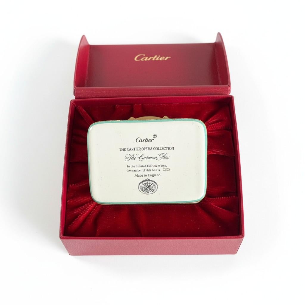 Cartier Opera Collection Enamel Box — Carmen en vente 2