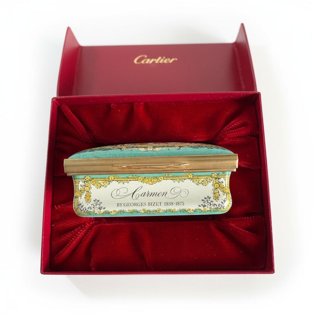 Cartier Opera Collection Enamel Box — Carmen en vente 3