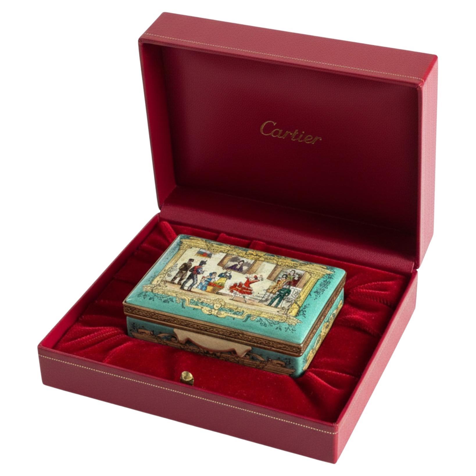 Cartier Opera Collection Enamel Box — Carmen