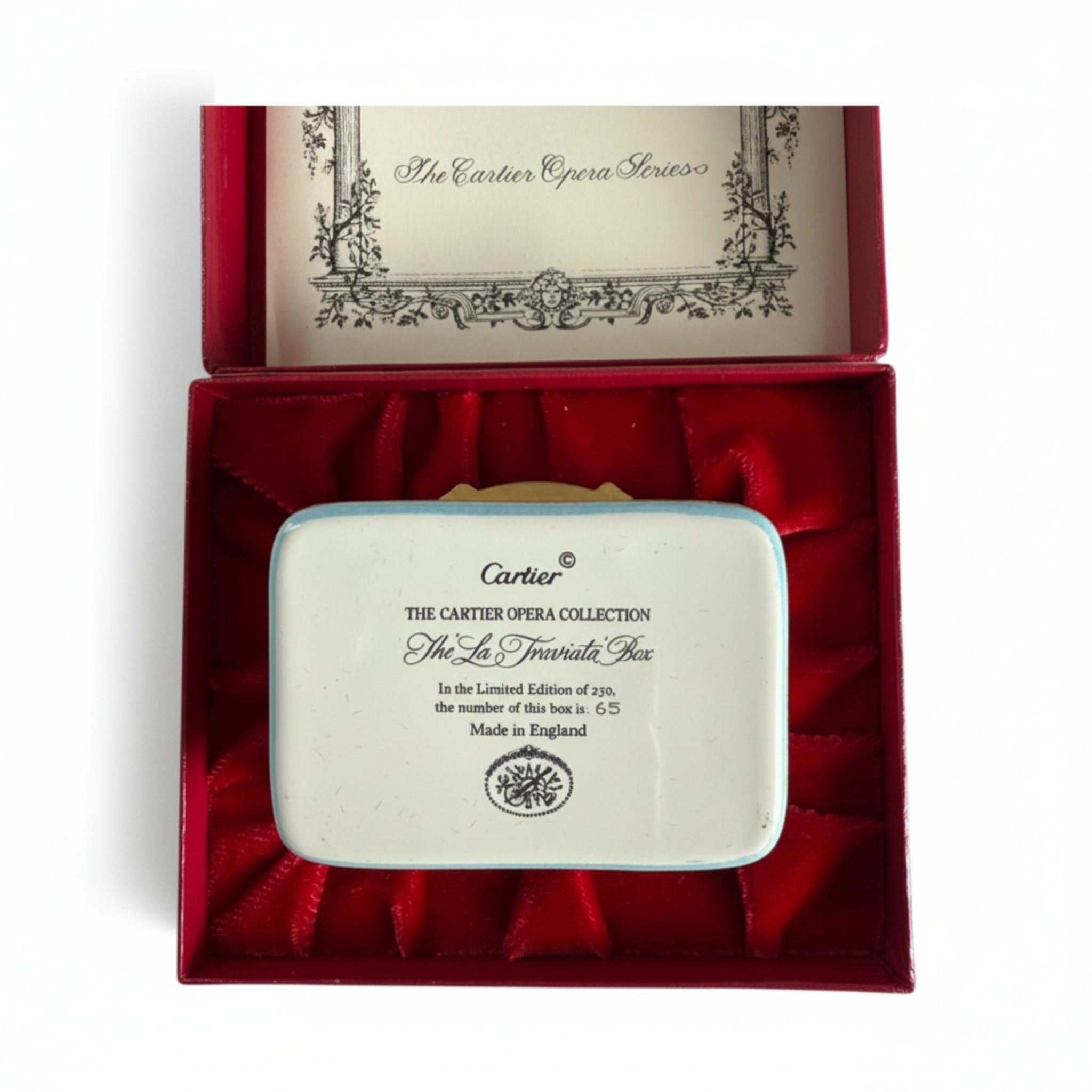 Cartier Opera Collection Enamel Box — La Traviata For Sale 2
