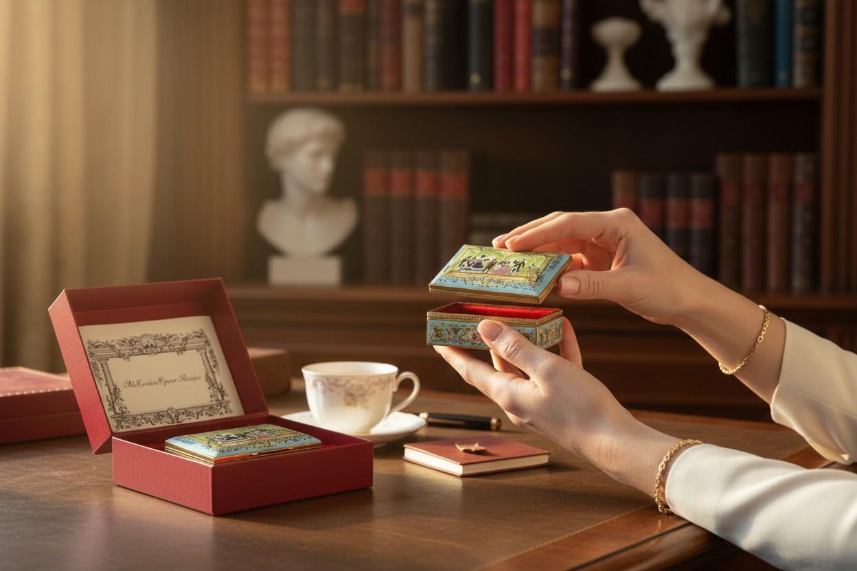 Cartier Opera Collection Enamel Box — La Traviata For Sale 3