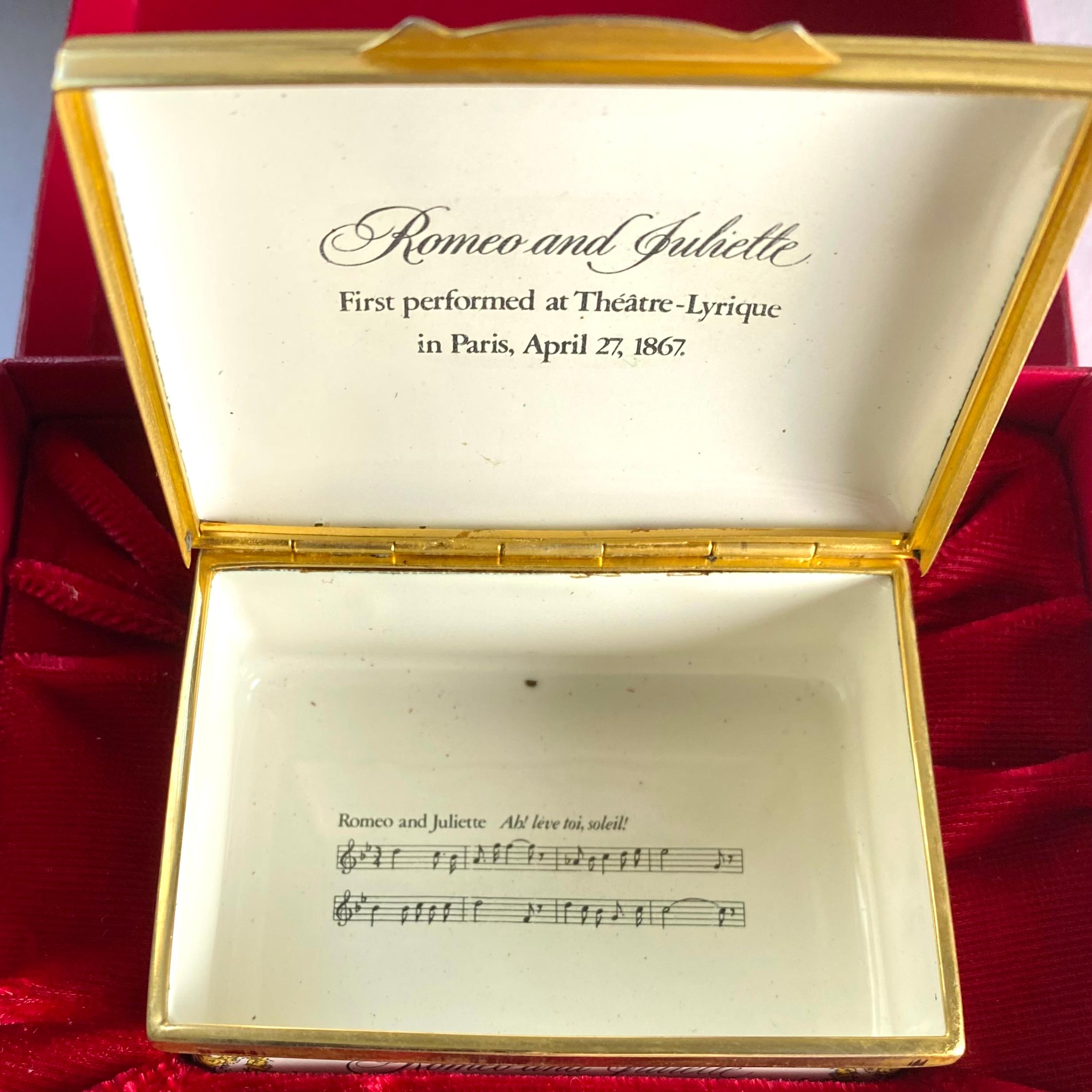 Women's or Men's Cartier Opera Collection Limited Edition Enamel Box The Romeo and Juliette No 55