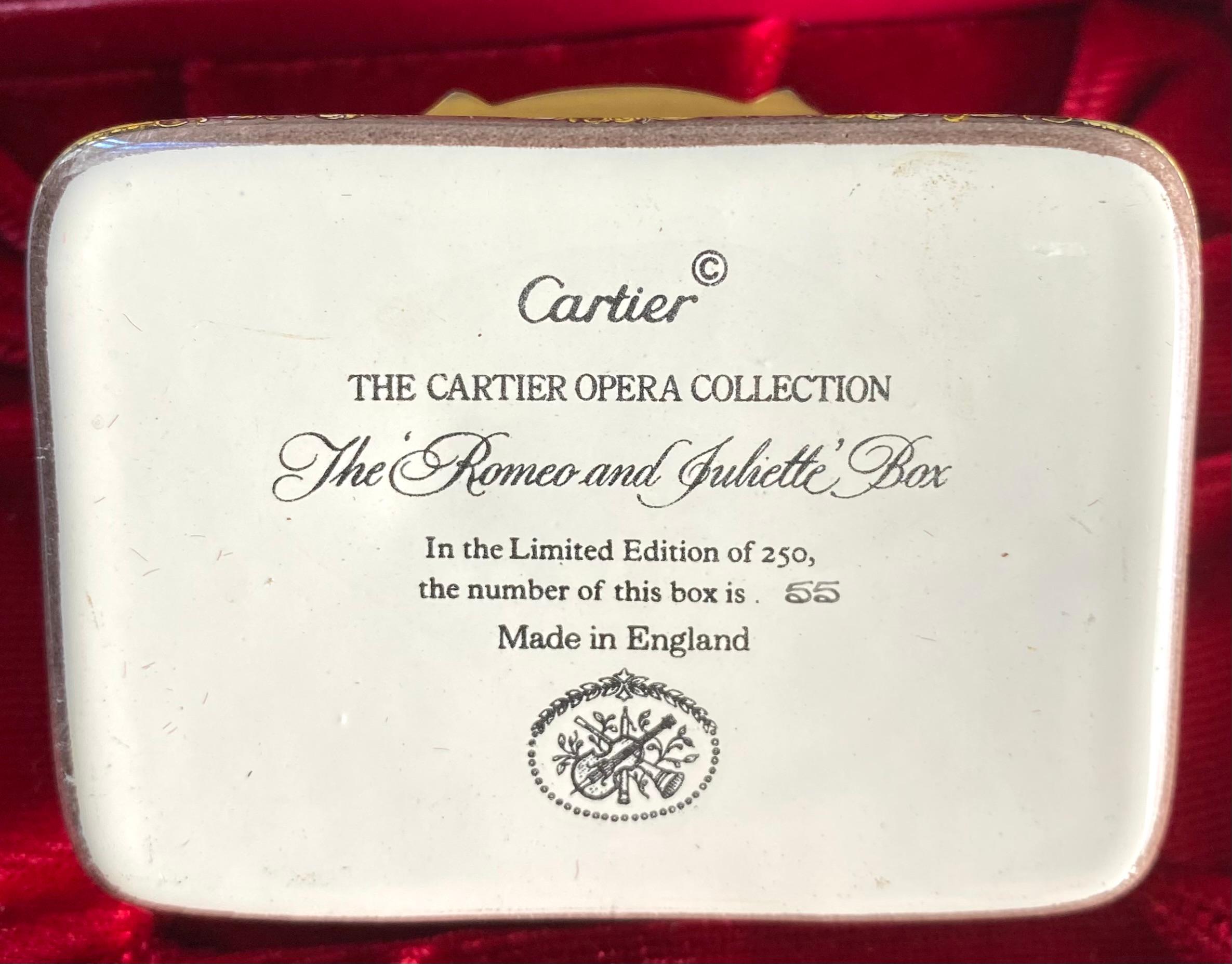 Cartier Opera Collection Limited Edition Enamel Box The Romeo and Juliette No 55 2