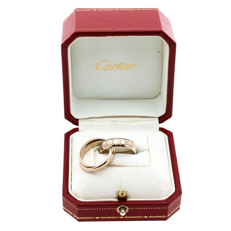 Cartier Or Amour Et Trinity 18k Yellow Gold Ring Size 51 3
