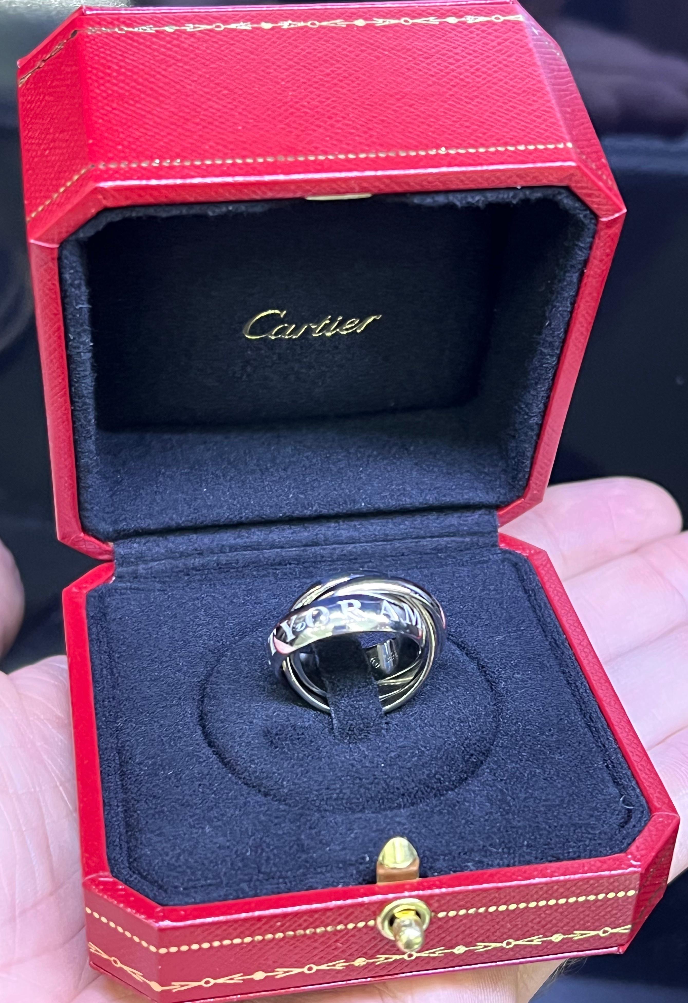 cartier 3 band ring
