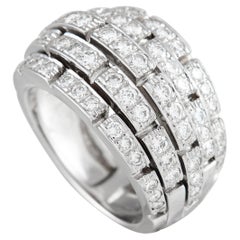 Cartier Oriane Ring aus 18 Karat Weißgold mit 1,30 Karat Diamanten