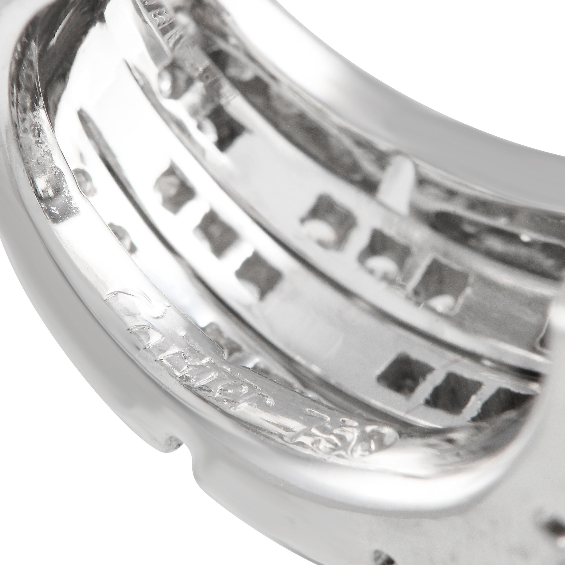 Cartier Oriane Ohrclips aus 18 Karat Weißgold mit 2,42 Karat Diamanten (Rundschliff)