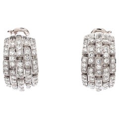 Cartier Oriane Earrings 18k White Gold with Diamonds