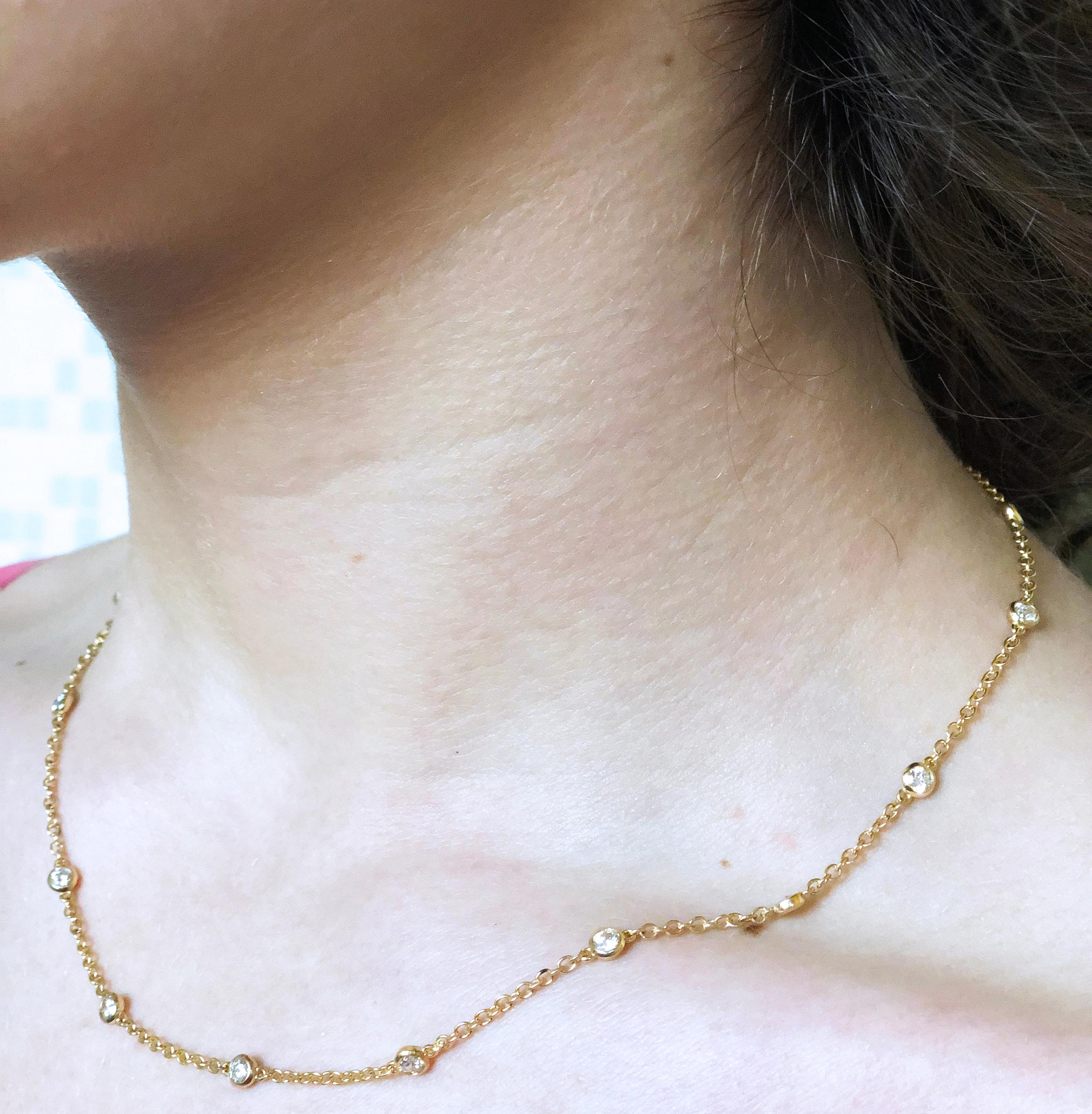 Cartier Original 1985 13 Diamants au mètre Collier en or jaune 18 carats 4