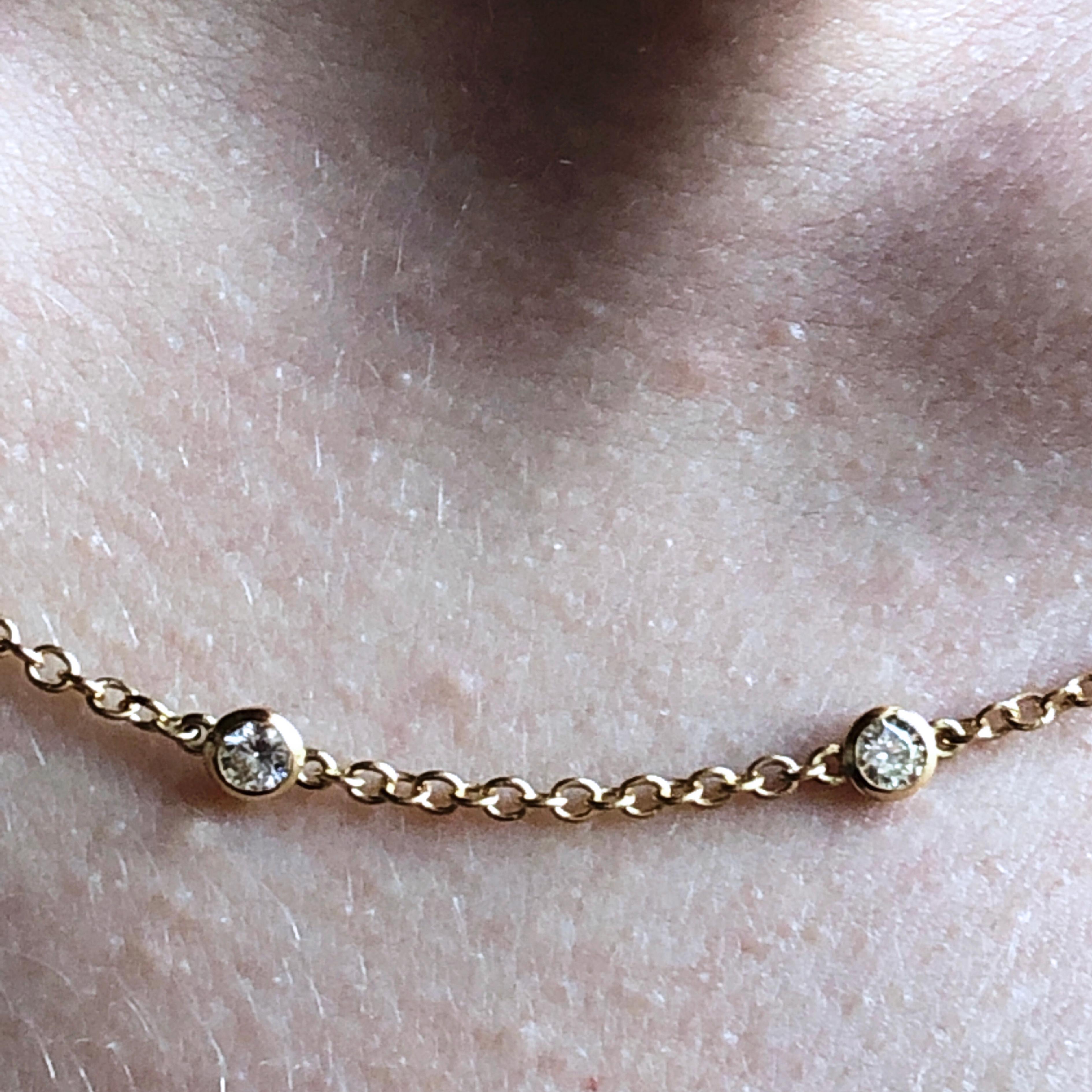 Cartier Original 1985 13 Diamants au mètre Collier en or jaune 18 carats 9