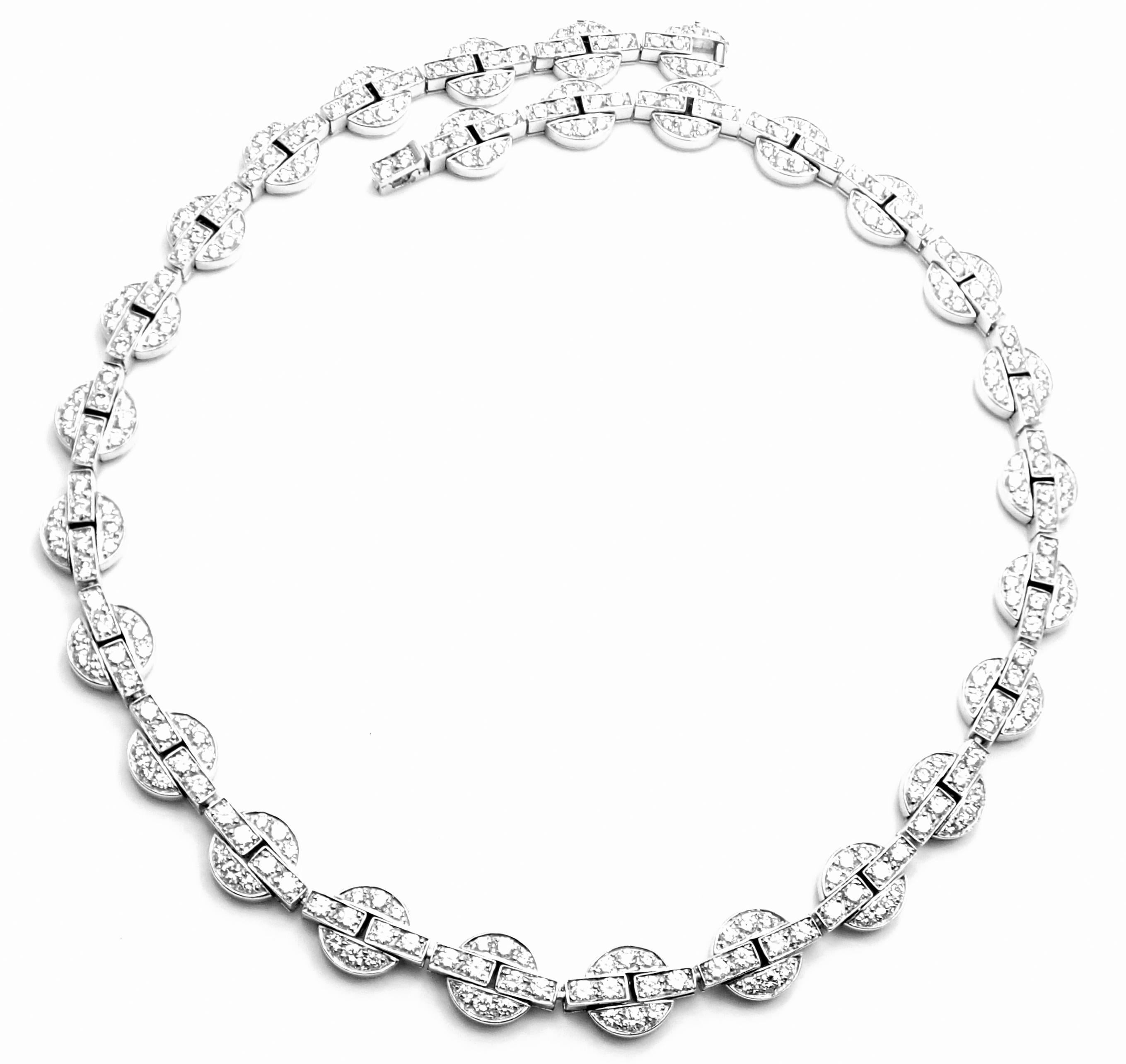 Cartier Orissa 9.17 Carat Diamond White Gold Necklace For Sale 4