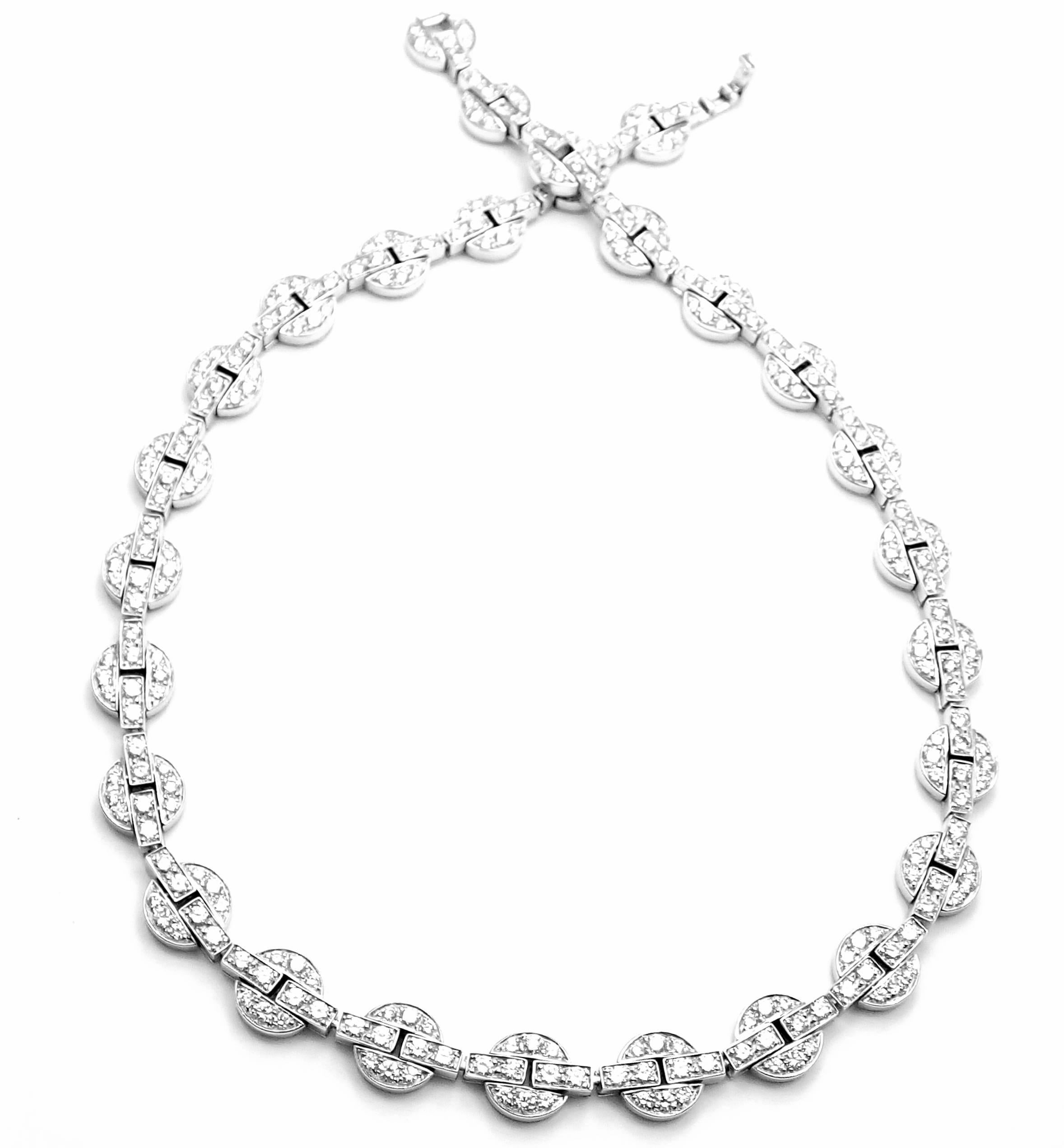 Cartier Orissa 9.17 Carat Diamond White Gold Necklace For Sale 1