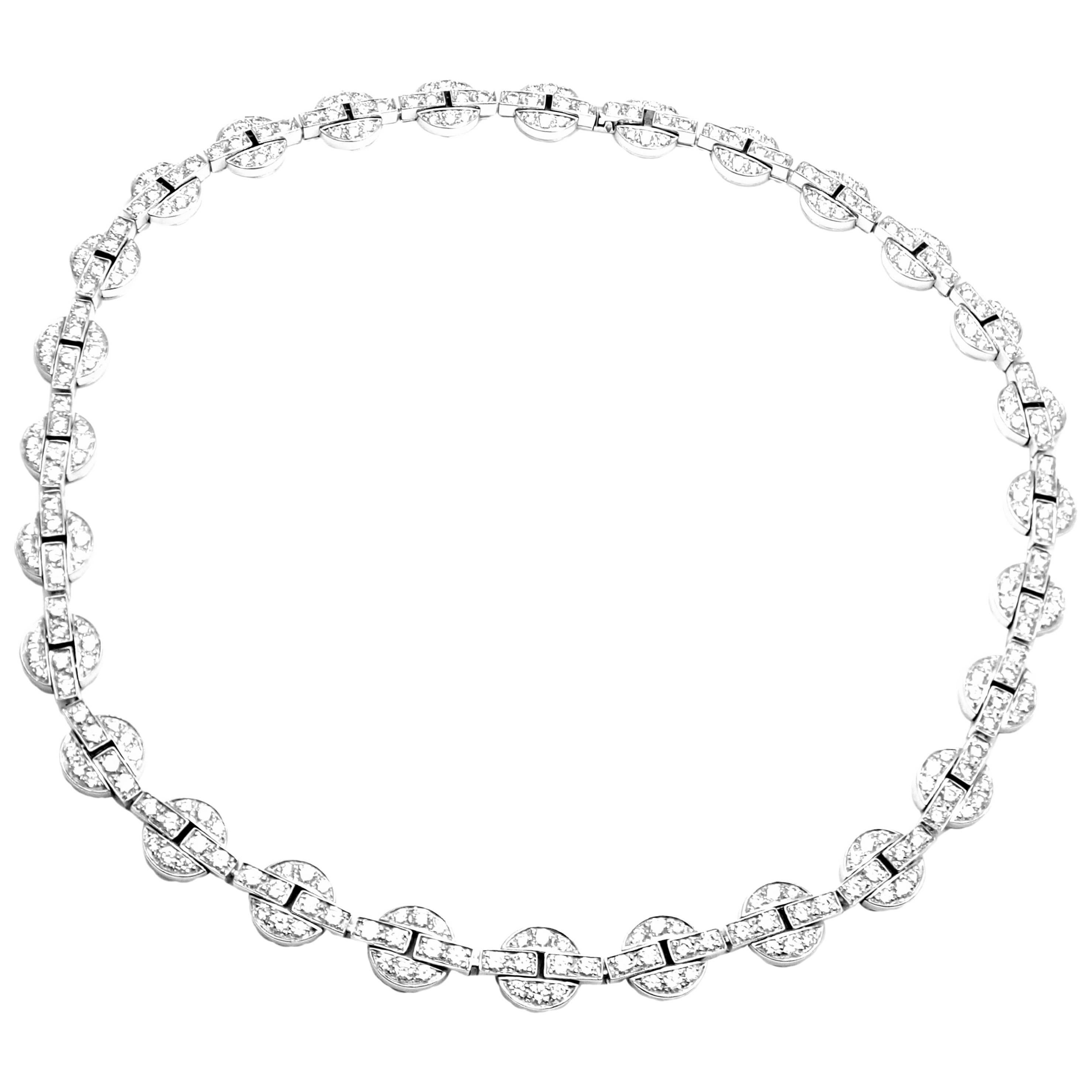Cartier Orissa 9.17 Carat Diamond White Gold Necklace For Sale