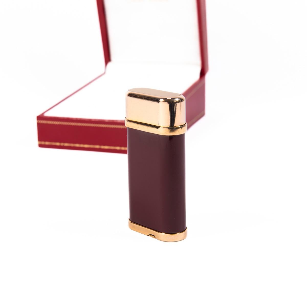 cartier lighter red