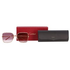 Cartier Oversized Sunglasses With Panther Spotted Frames