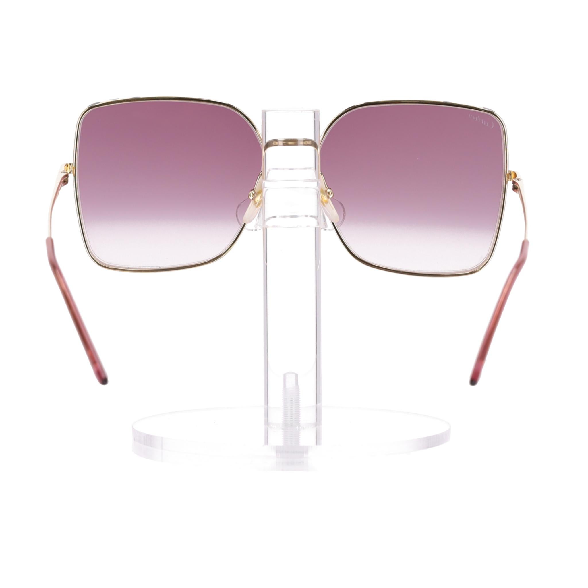 Occhiali da sole oversize di Cartier con montatura a macchie di pantera In condizioni ottime in vendita a London, GB