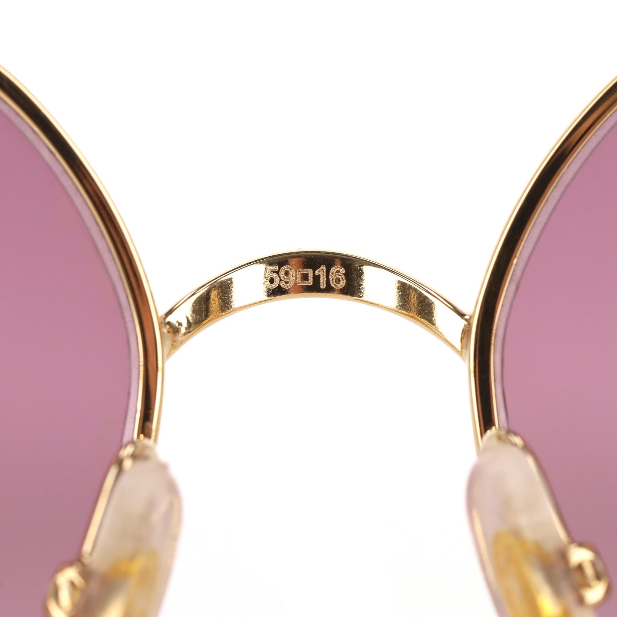 Occhiali da sole oversize di Cartier con montatura a macchie di pantera in vendita 3
