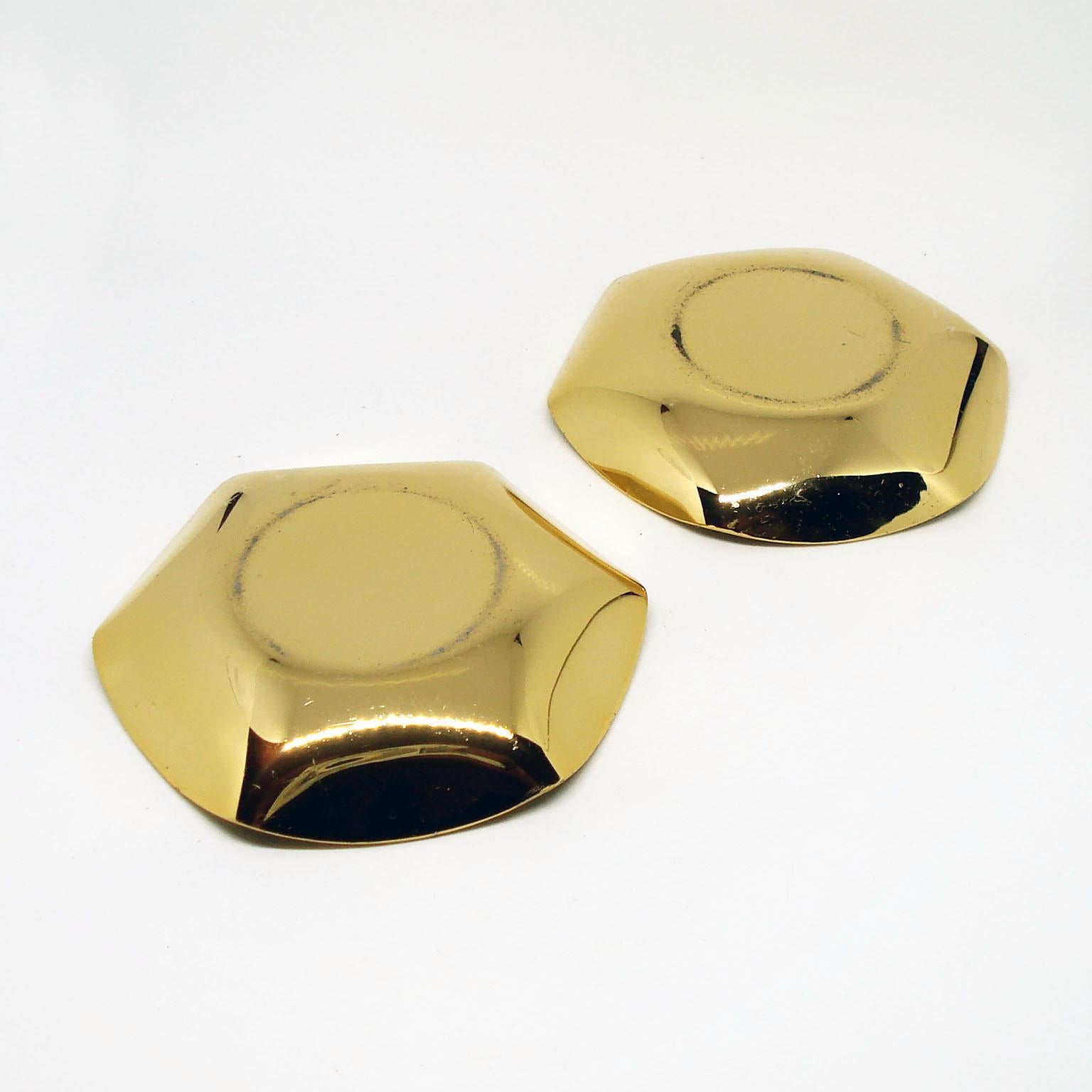 Gilt Metal Pair of Coupes in Original Box, by Cartier 5