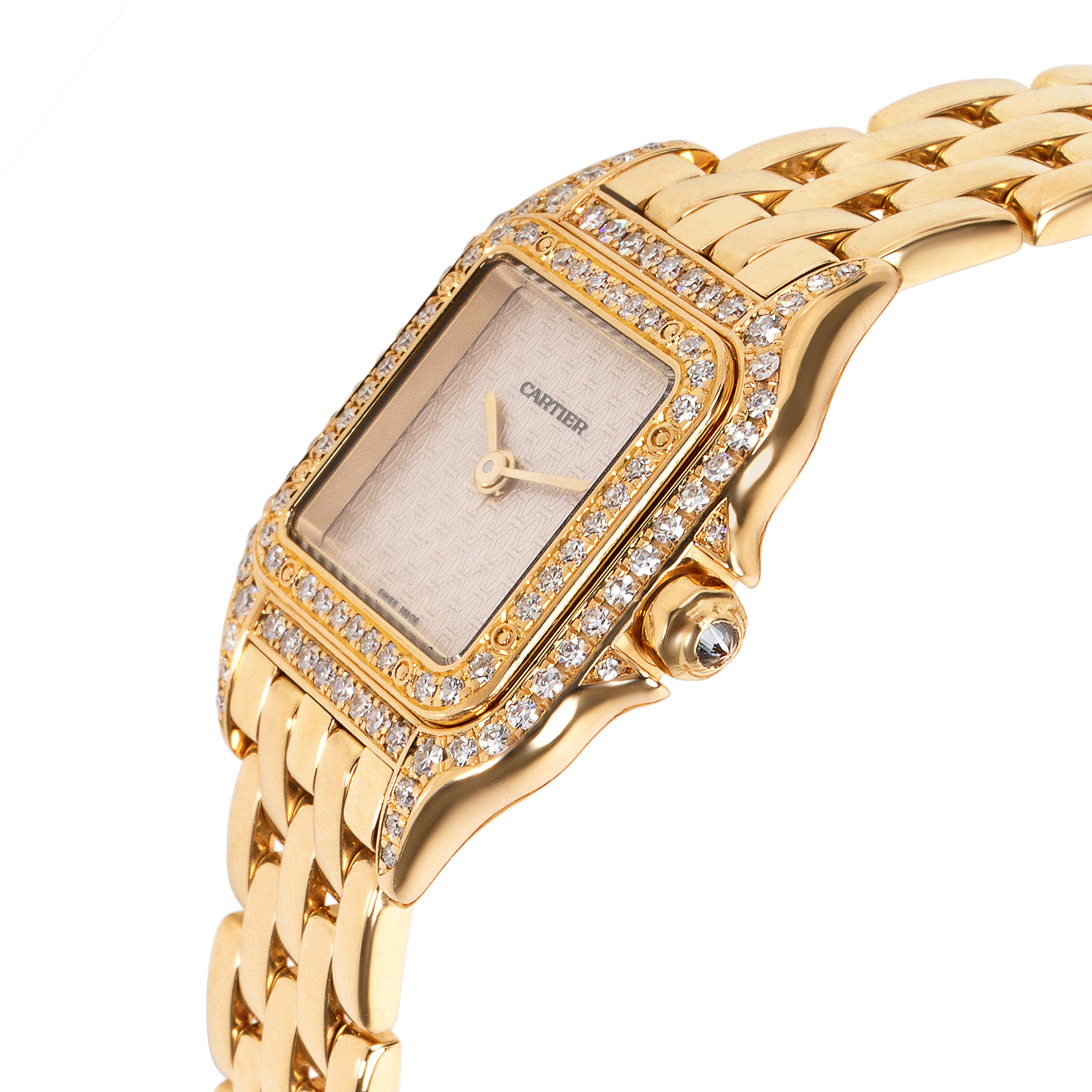 Cartier Panther 1280 Women's Watch in 18 Karat Yellow Gold im Zustand „Hervorragend“ in New York, NY