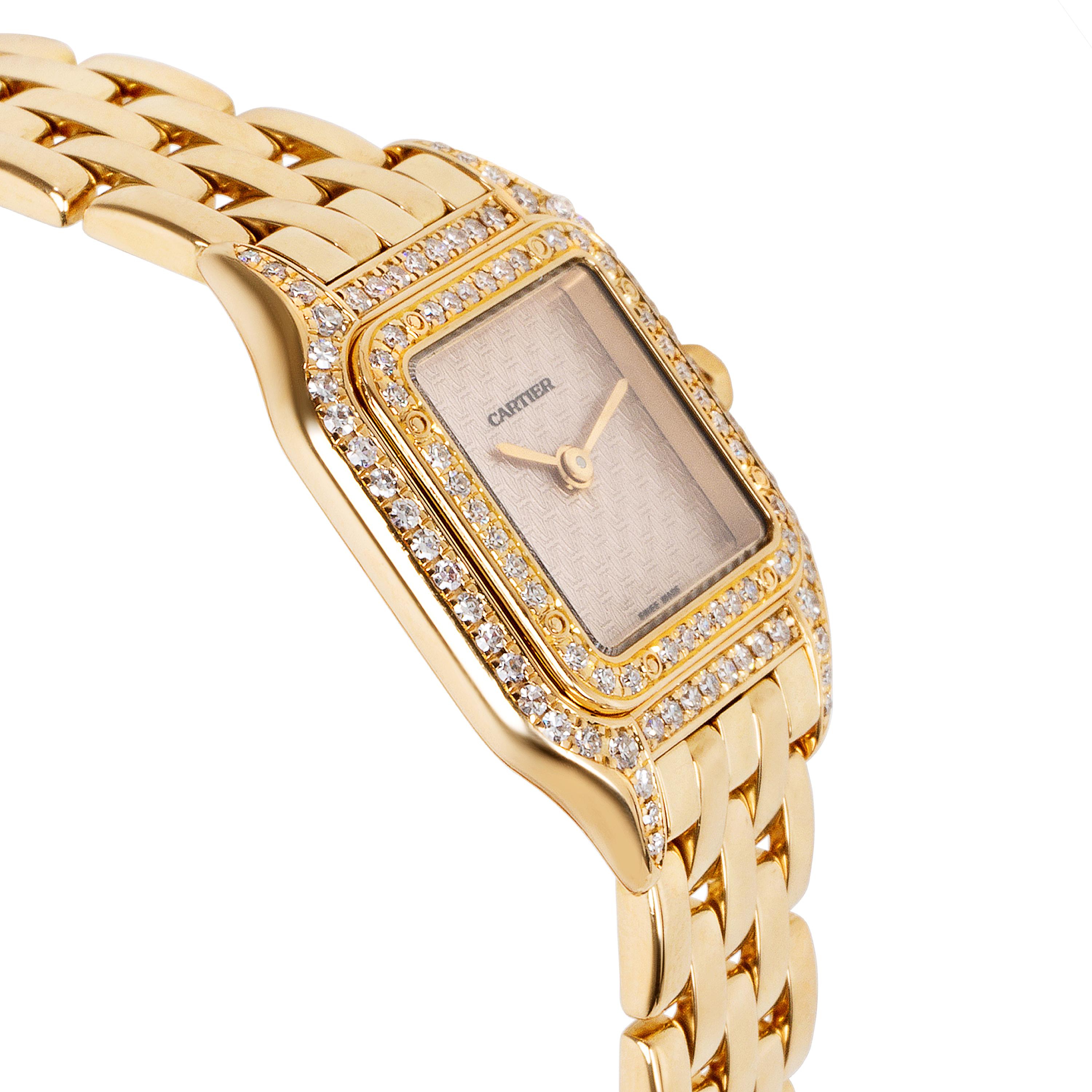 Cartier Panther 1280 Women's Watch in 18 Karat Yellow Gold Damen