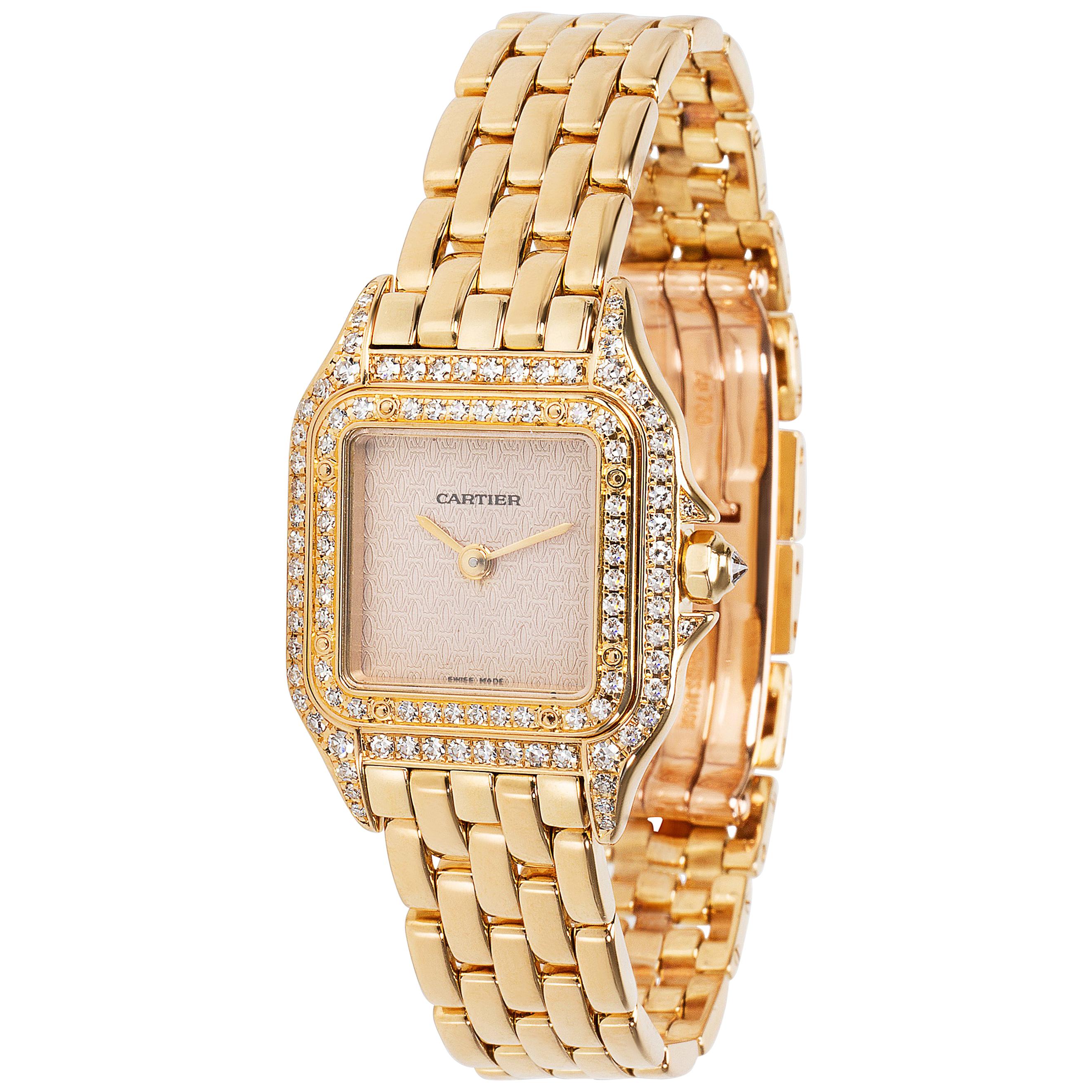 Cartier Panther 1280 Women's Watch in 18 Karat Yellow Gold