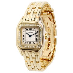 Retro Cartier Panther 1280 Women's Watch in 18 Karat Yellow Gold