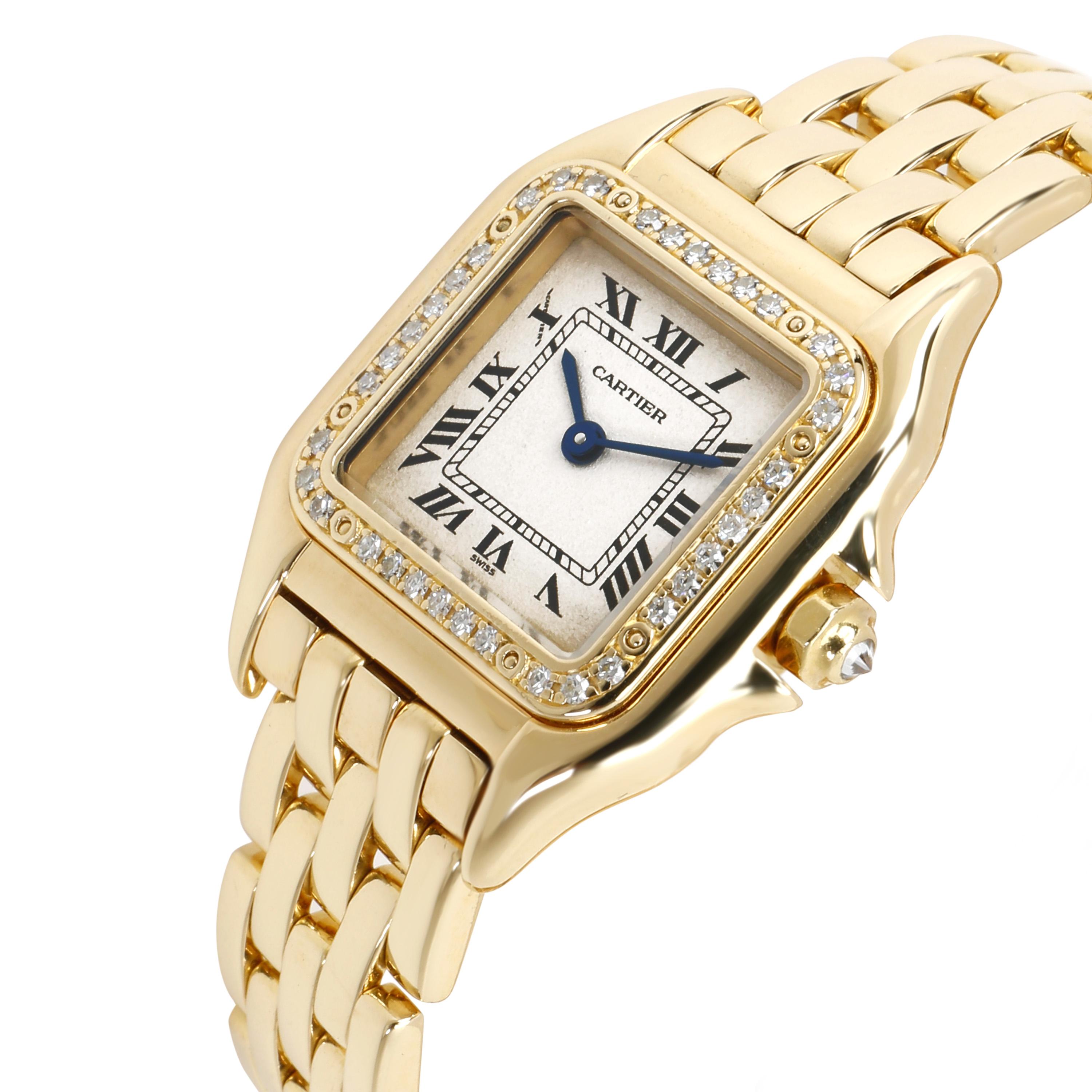 Cartier Panther 1280 Women's Watch in 18 Karat Yellow Gold In Excellent Condition In New York, NY