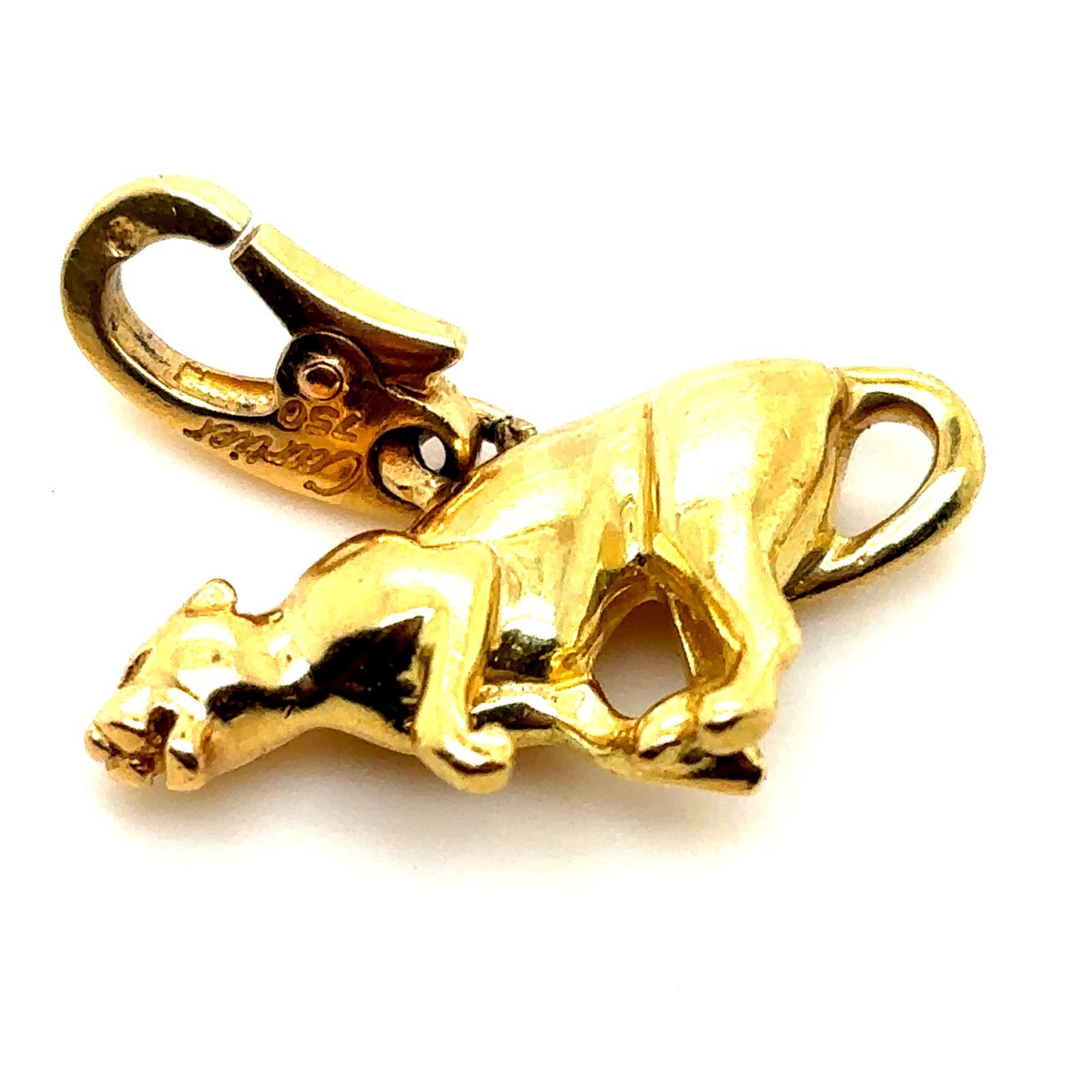 Charm en or jaune 18 carats de la Panthère de Cartier en vente 2