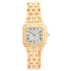 Cartier Panther 18 Karat Yellow Gold Men's Quartz Watch with Date