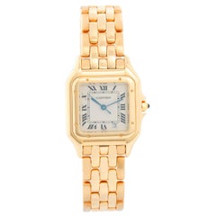 Cartier Panther 18 Karat Yellow Gold Men's Quartz Watch with Date