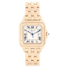 Cartier Panther 18 Karat Yellow Gold Men's Quartz Watch with Date W25014B9